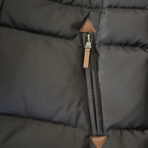 Women’s M Lauren Ralph Lauren Designer Black Puffer Jacket with Faux Fur - Picture 7 of 17